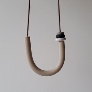 Polymer clay necklace